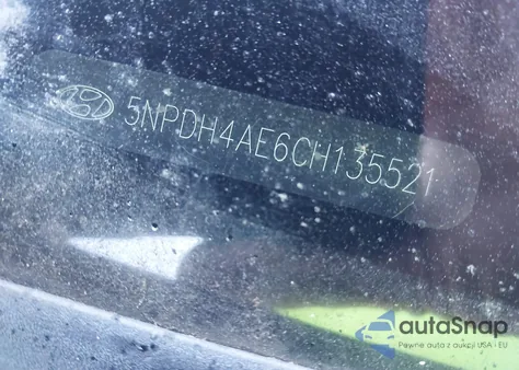 2012 Hyundai Elantra Gls z USA, uszkodzony, nr VIN 5NPDH4AE6CH135521